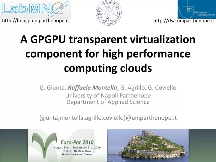 a gpgpu transparent virtualization component for high performance computing clouds