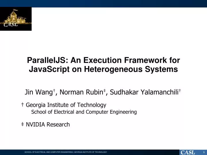 paralleljs an execution framework for javascript on heterogeneous systems