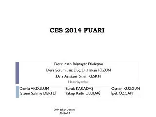 ces 2014 fuari