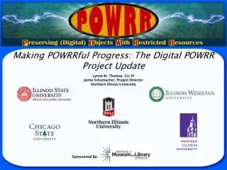 Making POWRRful Progress: The Digital POWRR Project Update