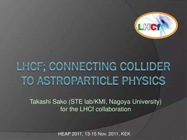 lhcf connecting collider to astroparticle physics
