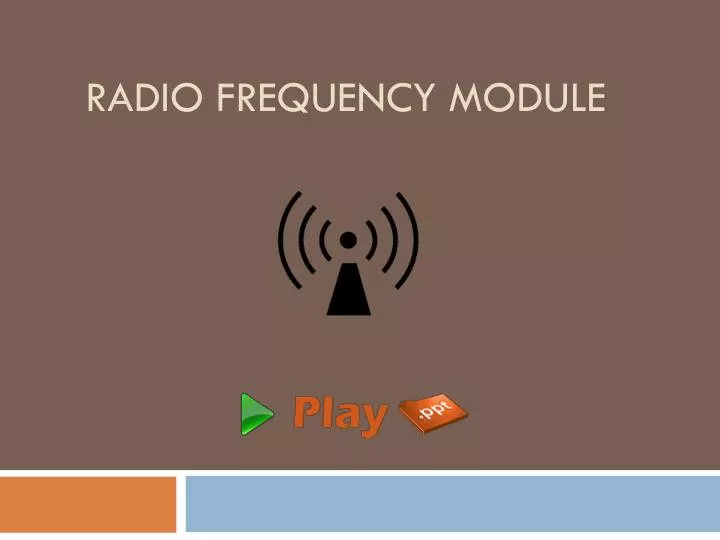 radio frequency module