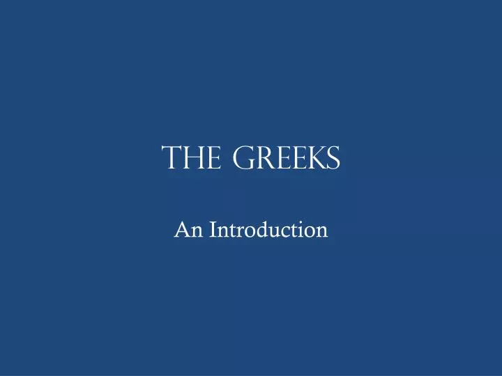 the greeks