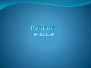 Puritans