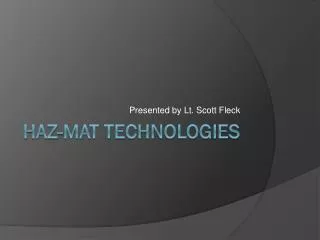 Haz -Mat Technologies