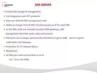 SIM SERVER