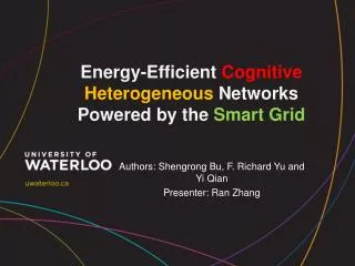 Energy-Efficient Cognitive Heterogeneous Networks Powered by the Smart Grid