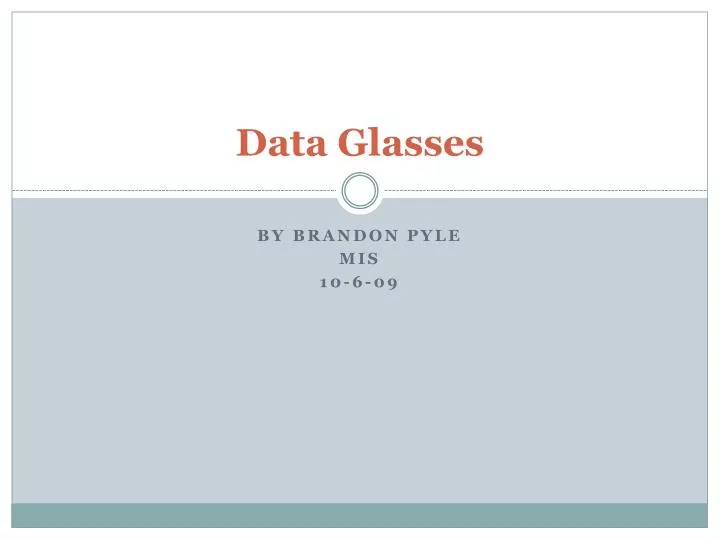 data glasses
