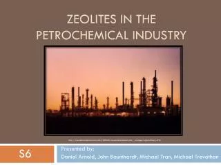 Zeolites in the petrochemical industry