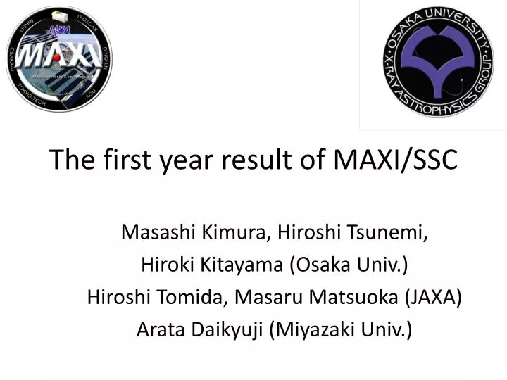 the first year result of maxi ssc