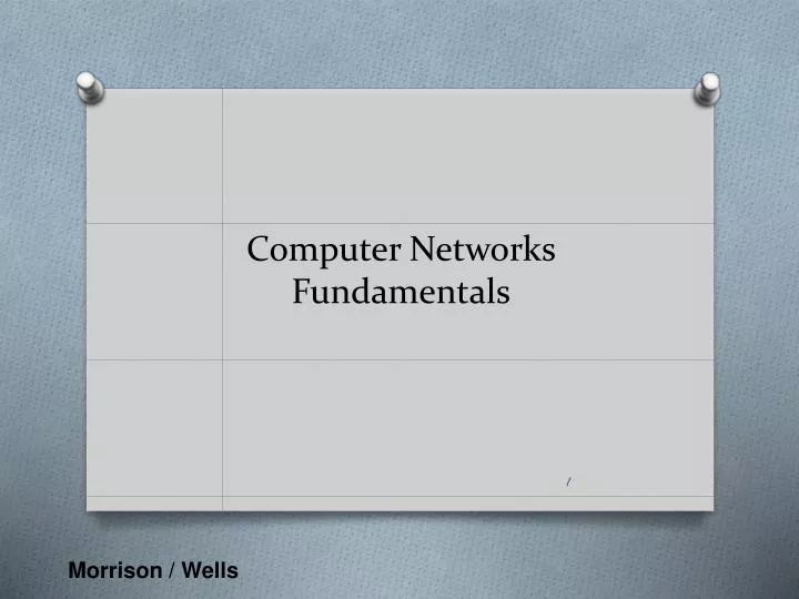 computer networks fundamentals