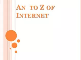 a n to z of internet
