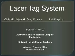 Laser Tag System