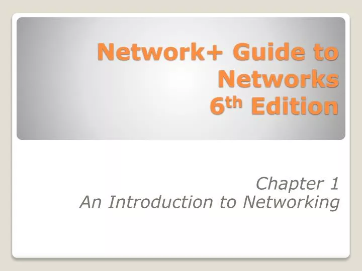 network guide to networks 6 th edition