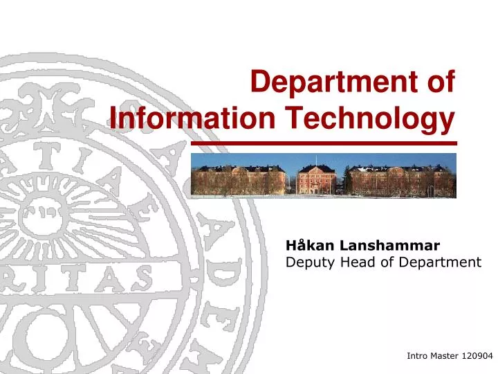 department of information technology