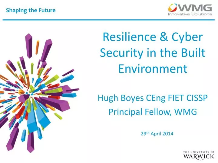 resilience cyber security in the built environment