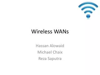 Wireless WANs