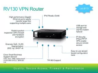 RV130 VPN Router