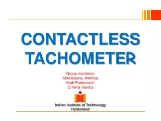 CONTACTLESS TACHOMETE R