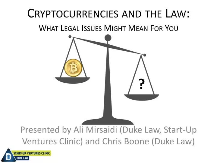 cryptocurrencies and the law