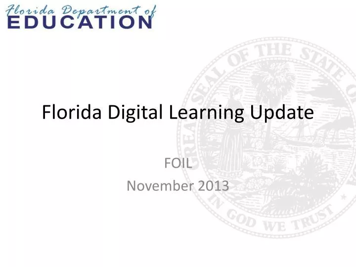 florida digital learning update