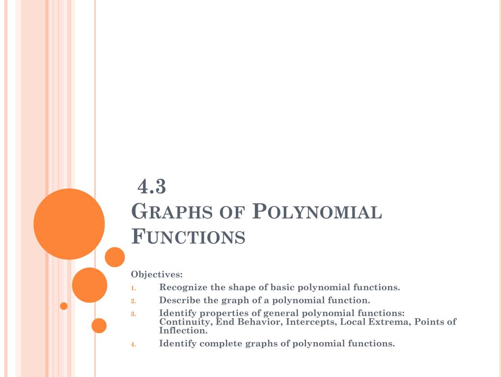 5.3 graphs of polynomial functions - college algebra |... PPT - 4.3 Graphs of Polynomial Functions PowerPoint Presentation, free ...
