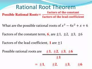 Rational Root Theorem