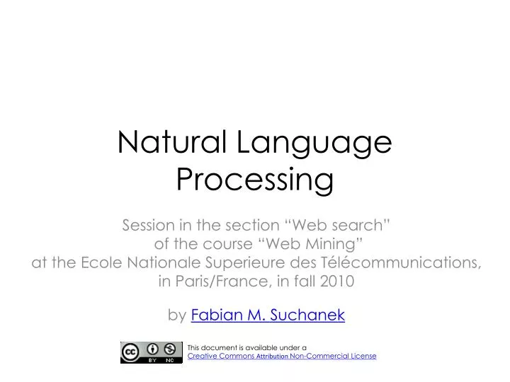 natural language processing