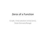 Zeros of a Function - slide 1