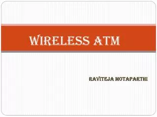 Wireless ATM