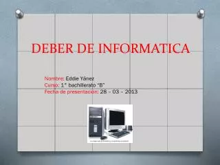 deber de informatica