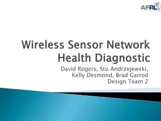Wireless Sensor Network Health Diagnostic