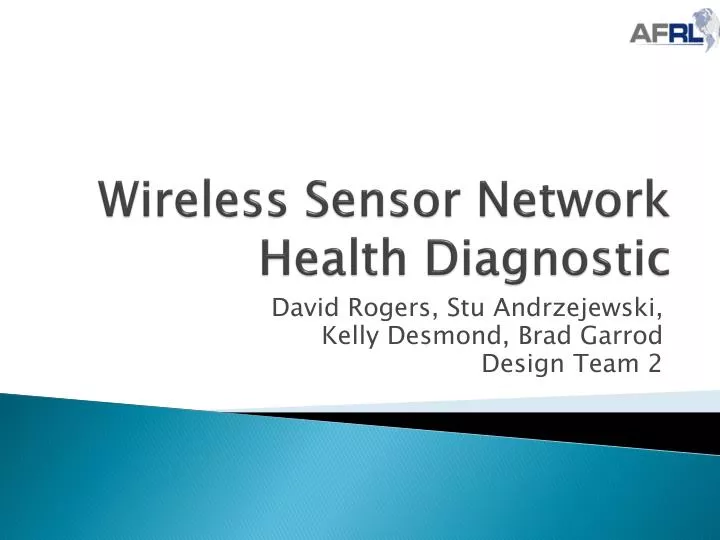 wireless sensor network health diagnostic