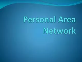 personal area network