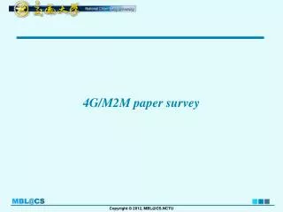 4G/M2M paper survey