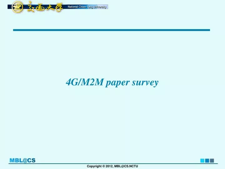 4g m2m paper survey
