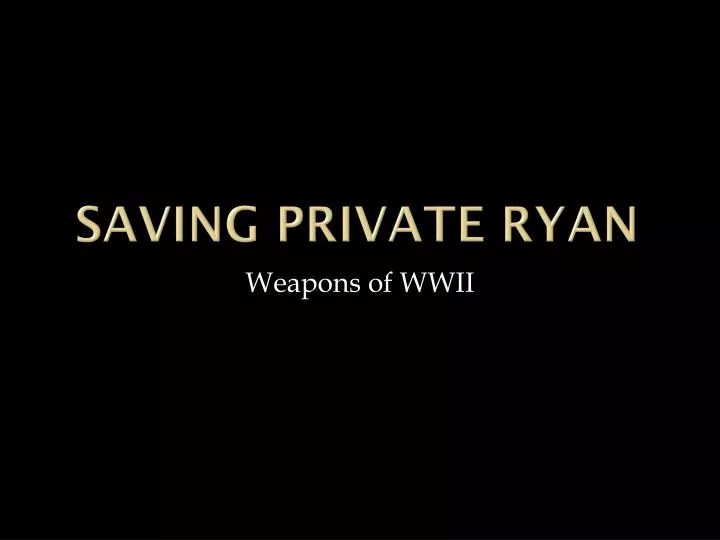 saving private ryan