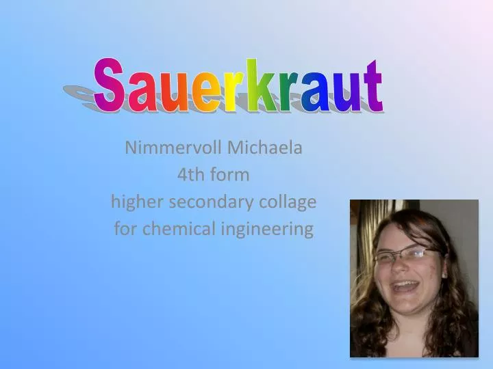 nimmervoll michaela 4th form h igher secondary collage for chemical ingineering