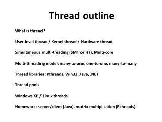 Thread outline