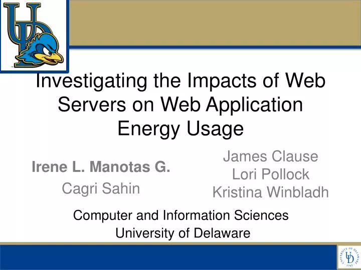 investigating the impacts of web servers on web application energy usage