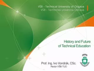 History and Future of Technical Education