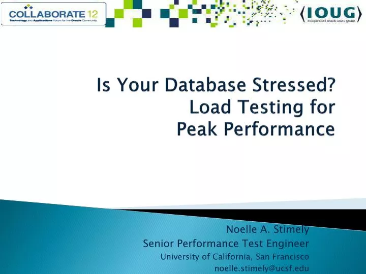 is your database stressed load testing for peak performance