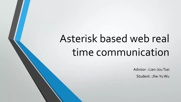 asterisk based web real time communication