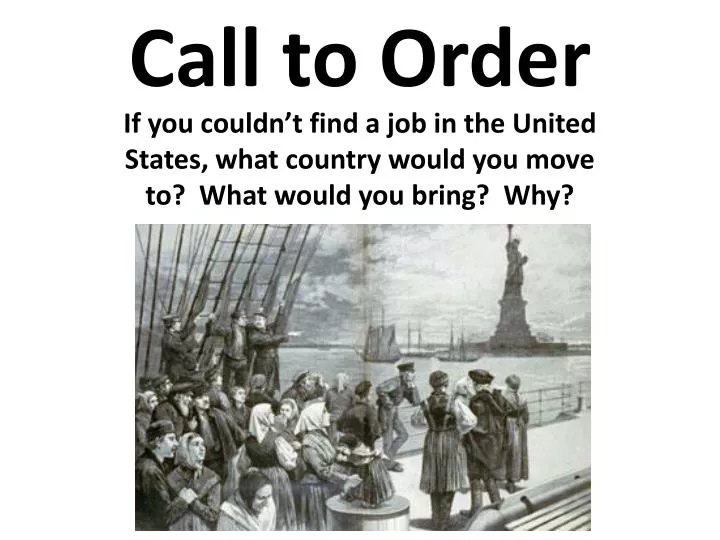 call to order