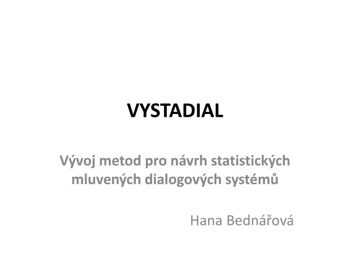 vystadial