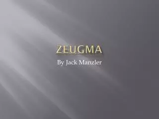 Zeugma