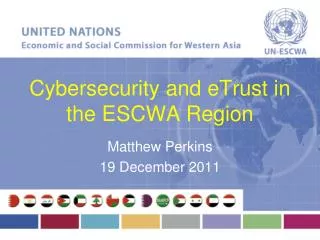 Cybersecurity and eTrust in the ESCWA Region