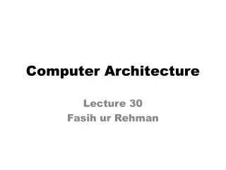 computer architecture