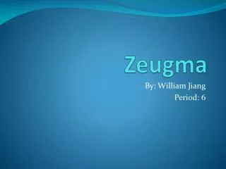 Zeugma