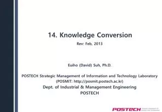 14. Knowledge Conversion